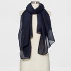 Women's Woven Light Weight Oblong - A New Day Navy (blue)