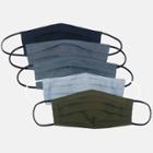 Women's 5pk Solid Print Face Mask - Universal Thread L/xl, Blue/blue/green