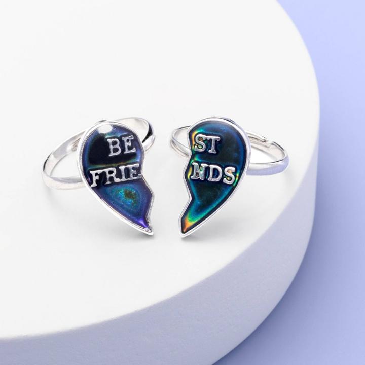 More Than Magic Girls' 2pk 'best Friends' Mood Rings - More Than