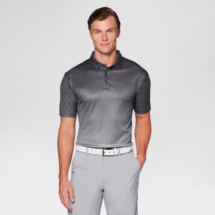 Men's Textured Ombre Golf Polo Shirt - Jack Nicklaus Asphalt Grey