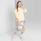 Women's Oversized Hawaii Graphic Sweatshirt - Wild Fable Light Yellow