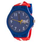 Everlast Soft Touch Accented Rubber Strap Watch - Blue