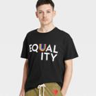 No Brand Pride Adult Equality Short Sleeve T-shirt - Black