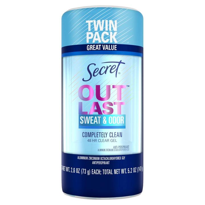 Secret Outlast Clear Gel Completely Clean Antiperspirant Deodorant For Women