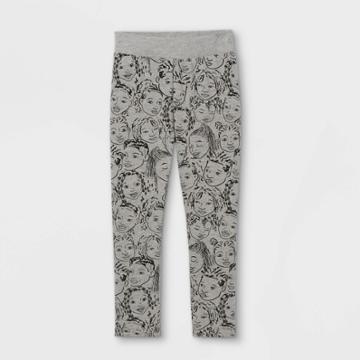 Well Worn Black History Month Toddler Faces Leggings - Gray