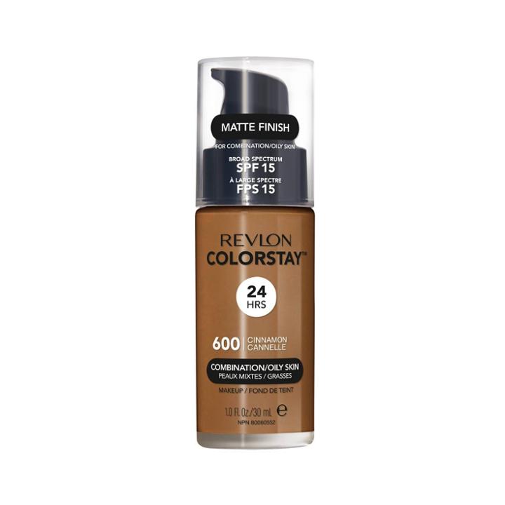 Revlon Colorstay Liquid Makeup Combination/oily 600 Cinnamon - 1.0 Fl Oz,
