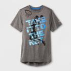 Boys' Graphic Tech T-shirt Take It To The Net - C9 Champion Gray Heather