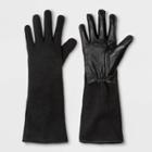 Women's Wool/leather Combo Gloves - A New Day Black