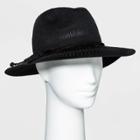 Women's Knit Fedora Hat - A New Day Black