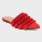 Women's Annie Satin Tassle Pointed Mules - Who What Wear Red