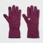 Women's Fleece Lined Jersey Gloves - All In Motion Burgundy