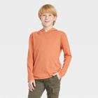 Boys' Solid Hooded Shirt - Cat & Jack Orange