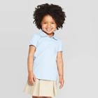 Toddler Girls' Short Sleeve Interlock Uniform Polo Shirt - Cat & Jack