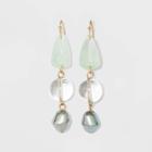 Simulated Pearl With Irregular And Round Bead Drop Earrings - A New Day