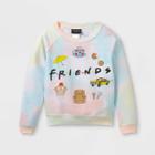 Girls' Friends Tie-dye Long Sleeve Graphic Pullover T-shirt -