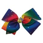 Girls' Jojo Siwa Rainbow With Emoji Bow Hairclip,