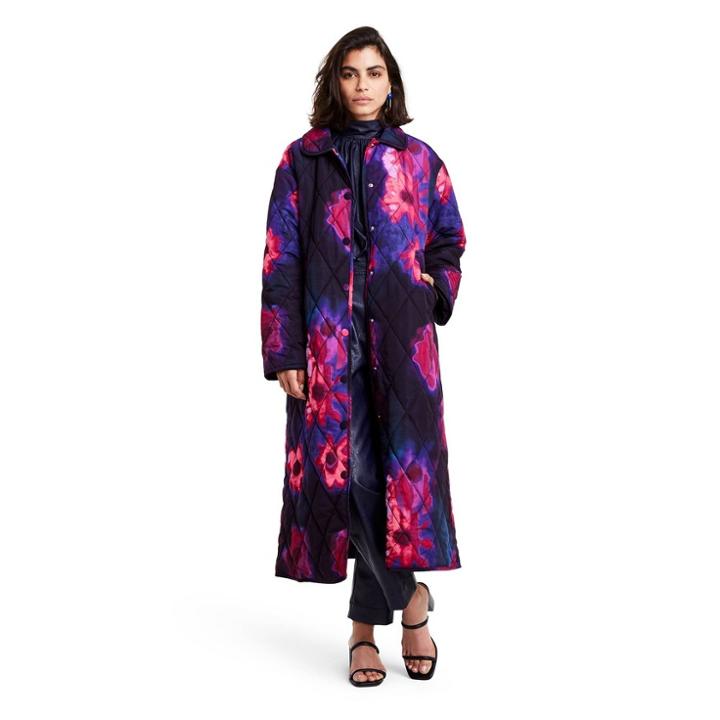 Women's Floral Print Quilted Jacket - Rachel Comey X Target Black