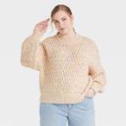 Women's Plus Size Mock Turtleneck Pullover Sweater - Universal Thread Light Yellow