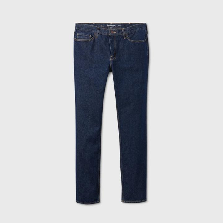 Men's Tall Straight Fit Jeans - Goodfellow & Co Dark Blue