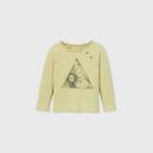 Toddler Boys' Sun & Moon Graphic Long Sleeve T-shirt - Art Class Light Green