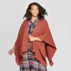 Women's Plus Size Ruana - Universal Thread Orange, Women's,