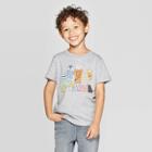 Star Wars Toddler Boys' Mario & Yoshi Sunset Short Sleeve Graphic T-shirt - Oatmeal