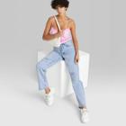 Women's Super-high Rise Distressed Straight Jeans - Wild Fable Light Wash