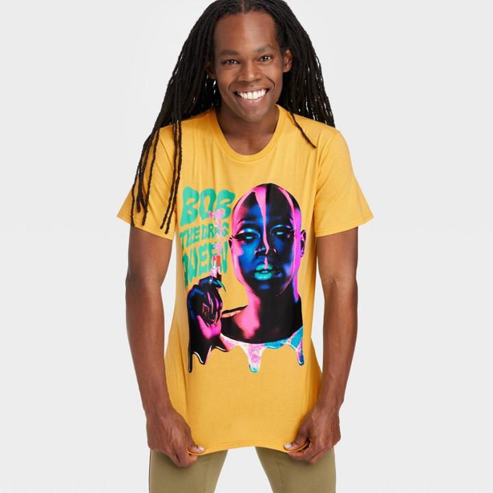 Pride Adult Bob The Drag Queen Short Sleeve T-shirt - Gold