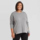 Women's Plus Size Sweatshirt - Ava & Viv Heather Gray X, Grey Gray
