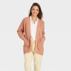 Women's Open-front Cardigan - Universal Thread Blush Pink