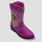 Toddler Girls' Disney Princess Cowboy Boots - Pink