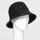 Women's Straw Bucket Hat - Universal Thread Black
