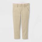 Toddler Girls' Skinny Slim Fit Uniform Chino Pants - Cat & Jack Khaki