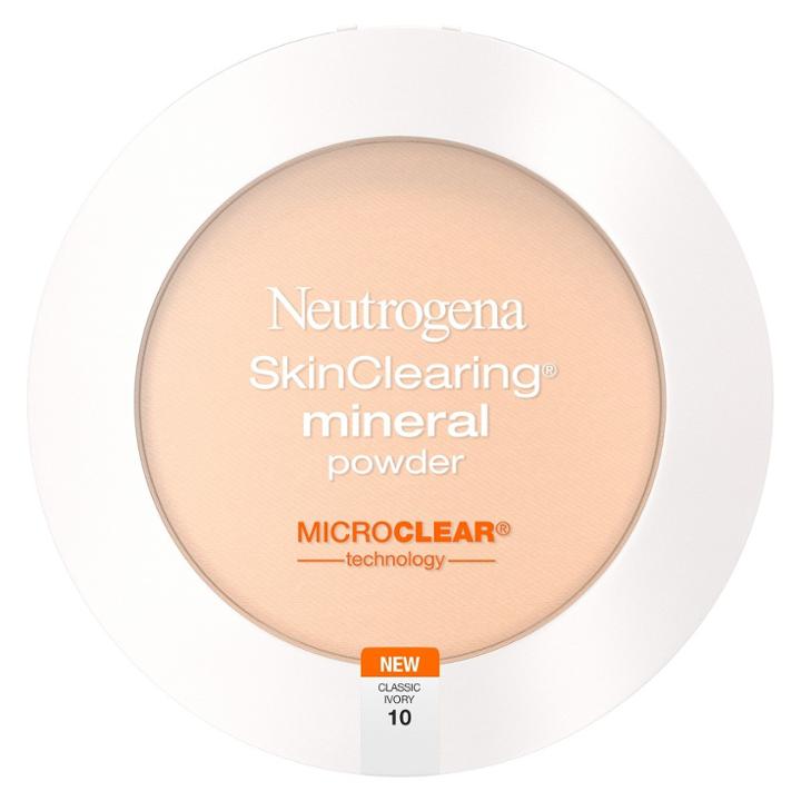 Neutrogena Skin Clearing Pressed Powder - 10 Classic Ivory, Classic Ivory
