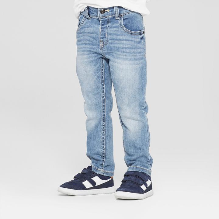 Toddler Boys' Skinny Jeans - Cat & Jack Light Blue