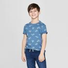 Boys' Dino All Over Print Short Sleeve T-shirt - Cat & Jack Navy