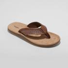 Men's Benjamin Flip Flop Sandals - Goodfellow & Co Brown