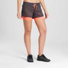 Women's Layered Train Shorts - C9 Champion Dark Gray/coral