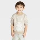 Toddler Boys' Striped Bunny Sweater - Cat & Jack Tan