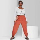 Target Women's Plus Size High-rise Baggy Cargo Pants - Wild Fable Red