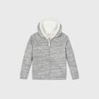 Girls' Sherpa Lined Zip-up Hoodie - Cat & Jack Gray