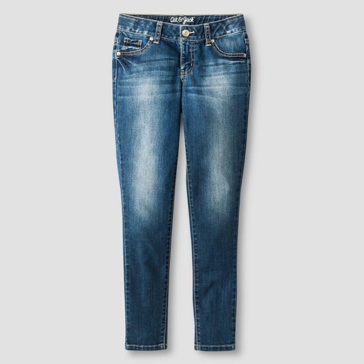 Girls' Super Skinny Jeans - Cat & Jack Medium Wash