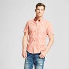 Men's Slim Fit Short Sleeve Button-down Shirt - Goodfellow & Co Pumkin