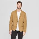 Men's Standard Fit Twill Blazer - Goodfellow & Co Dapper Brown
