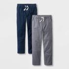 Boys' 2pk Pull-on Pants - Cat & Jack Blue/gray