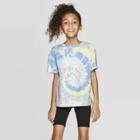 Girls' Short Sleeve Tie Dye T-shirt - Art Class Xs,