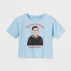 Girls' Rebel Girls Short Sleeve Cropped Graphic T-shirt - Blue