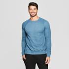 Men's Regular Fit Long Sleeve Waffle Thermal T-shirt - Goodfellow & Co Teal (blue)