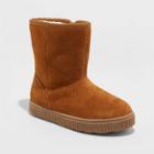 Toddler Girls' Noelia Shearling Style Boots - Cat & Jack Chestnut