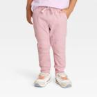 Toddler Boys' Solid Folded Woven Pull-on Jogger Pants - Cat & Jack Pink